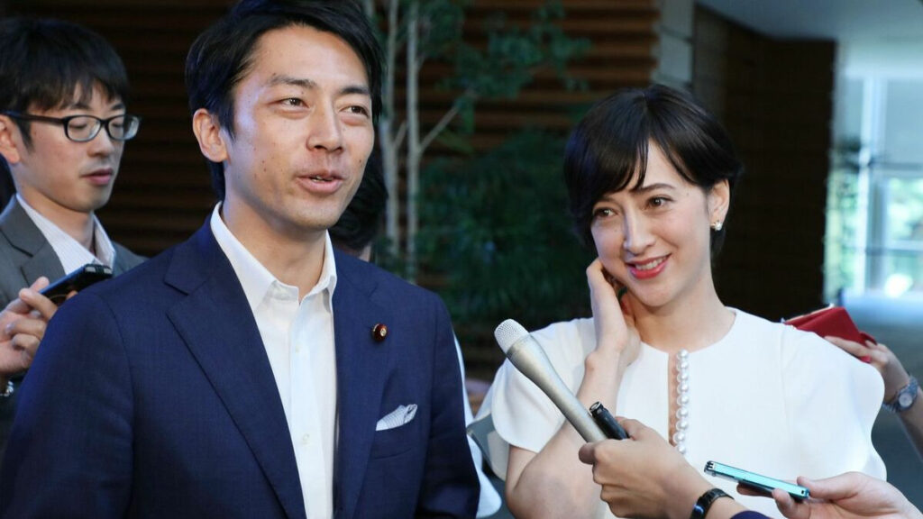 40代の滝川クリステルさんと小泉進次郎さん